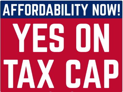 Yes
                                    on Tax Cap Sign